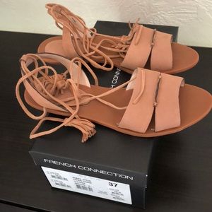 French Connection Bobbi Flat Tie Up Sandal